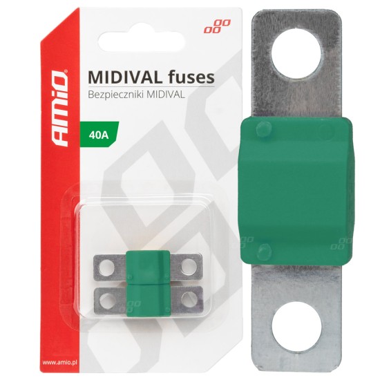 Amio - ΑΣΦΑΛΕΙΕΣ MIDIVAL 40A - 2 Τεμ. (03474/AM)