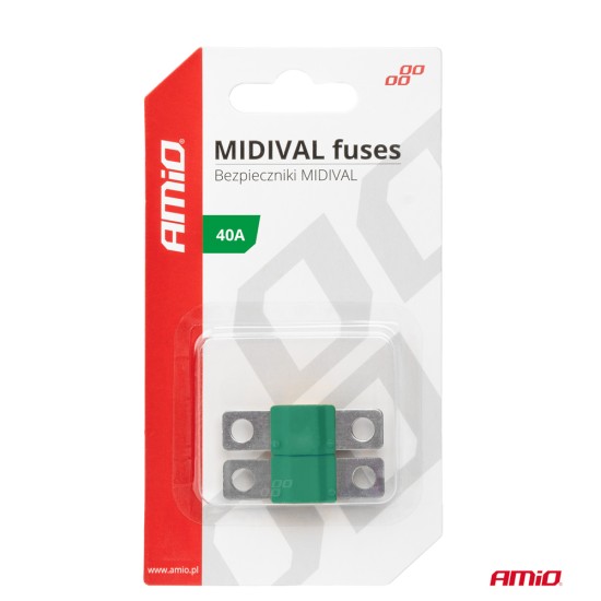 Amio - ΑΣΦΑΛΕΙΕΣ MIDIVAL 40A - 2 Τεμ. (03474/AM)