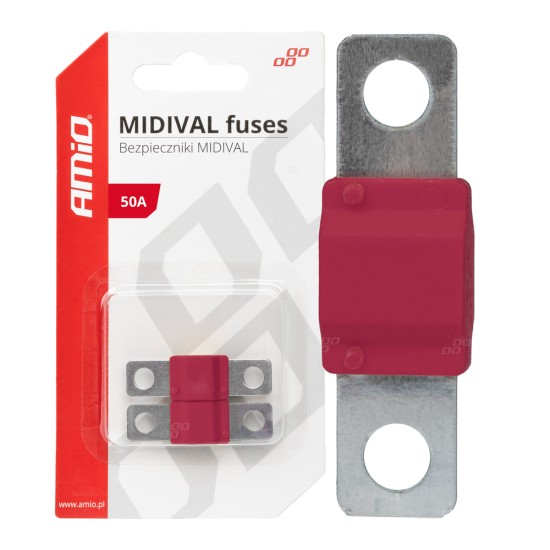 Amio - ΑΣΦΑΛΕΙΕΣ MIDIVAL 50A - 2 Τεμ. (03475/AM)