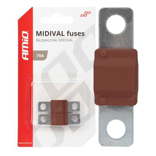 Amio - ΑΣΦΑΛΕΙΕΣ MIDIVAL 70A - 2 Τεμ. (03477/AM)