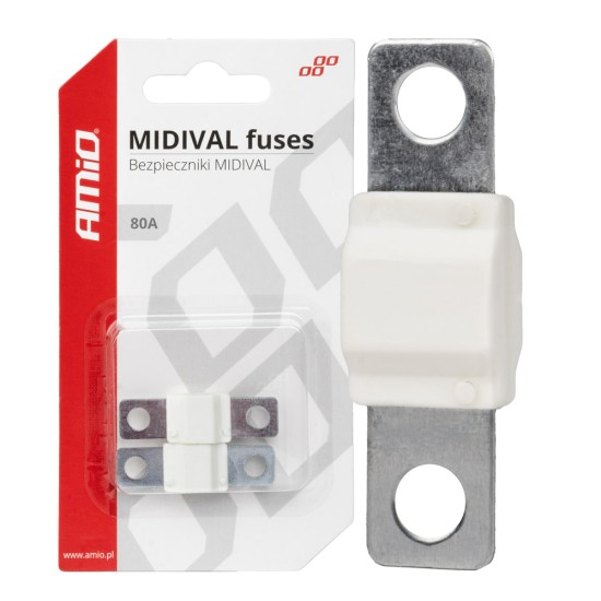 Amio - ΑΣΦΑΛΕΙΕΣ MIDIVAL 80A - 2 Τεμ. (03478/AM)