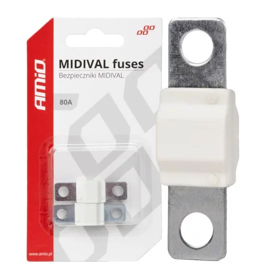 Amio - ΑΣΦΑΛΕΙΕΣ MIDIVAL 80A - 2 Τεμ. (03478/AM)