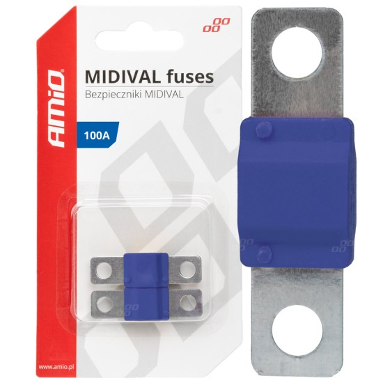 Amio - ΑΣΦΑΛΕΙΕΣ MIDIVAL 100A - 2 Τεμ. (03479/AM)