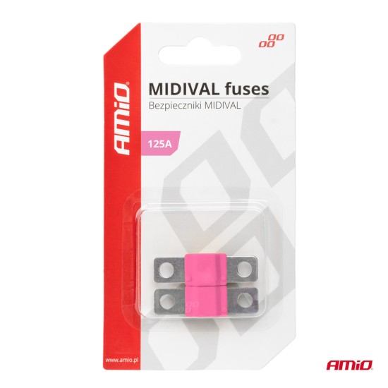 Amio - ΑΣΦΑΛΕΙΕΣ MIDIVAL 125A - 2 Τεμ. (03480/AM)