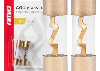 Amio - ΑΣΦΑΛΕΙΕΣ ΓΥΑΛΙΝΕΣ AGU 20A 38x10,3mm 2 - 2 ΤΕΜ. (03483/AM)