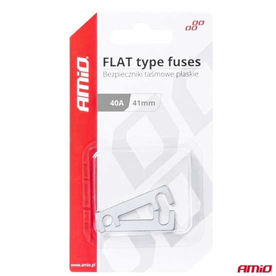 Amio - ΑΣΦΑΛΕΙΕΣ FLAT 41mm 40A - 2 Τεμ. (03490/AM)