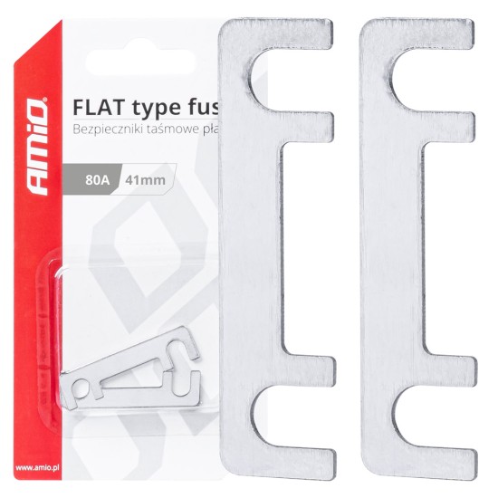 Amio - ΑΣΦΑΛΕΙΕΣ FLAT 41mm 80A - 2 Τεμ. (03493/AM)