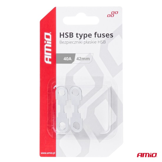 Amio - ΑΣΦΑΛΕΙΕΣ FLAT 42mm 40A - 2 Τεμ. (03498/AM)