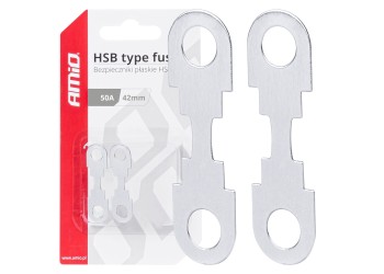 Amio - ΑΣΦΑΛΕΙΕΣ FLAT 42mm 50A - 2 Τεμ. (03499/AM)