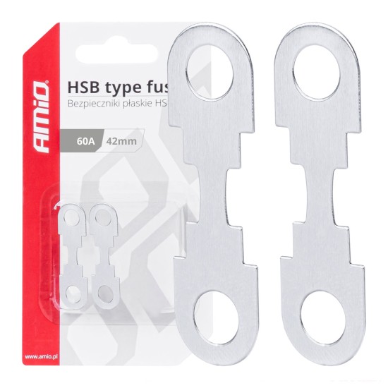 Amio - ΑΣΦΑΛΕΙΕΣ FLAT 42mm 60A - 2 Τεμ. (03500/AM)