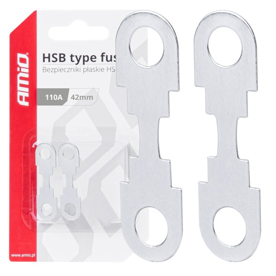 Amio - ΑΣΦΑΛΕΙΕΣ FLAT 42mm 110A - 2 Τεμ. (03503/AM)