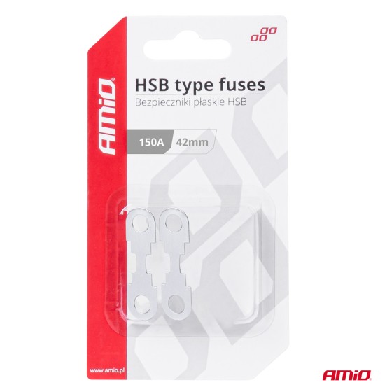 Amio - ΑΣΦΑΛΕΙΕΣ FLAT 42mm 150A - 2 Τεμ. (03504/AM)
