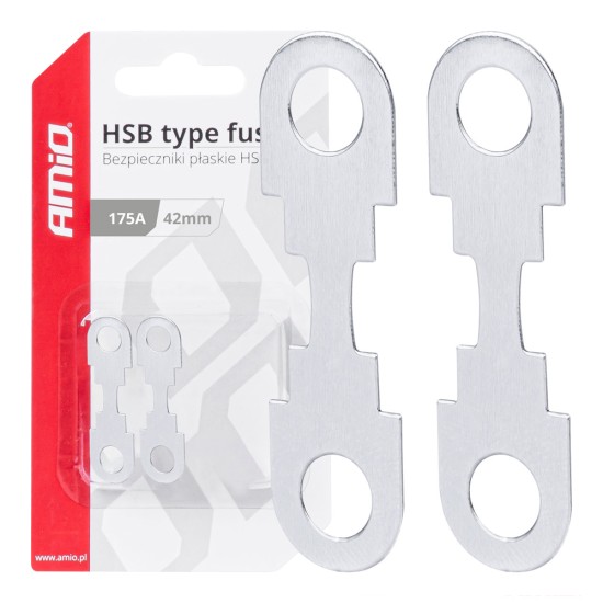 Amio - ΑΣΦΑΛΕΙΕΣ FLAT 42mm 175A - 2 Τεμ. (03505/AM)