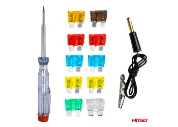 Amio - ΑΣΦΑΛΕΙΕΣ STANDARD ΜΕ ΔΟΚΙΜΑΣΤΙΚΟ ΚΑΤΣΑΒΙΔΙ & ΤΕΣΤΕΡ ΚΑΡΤΕΛΑ - 10 ΤΕΜ. (03523/AM)