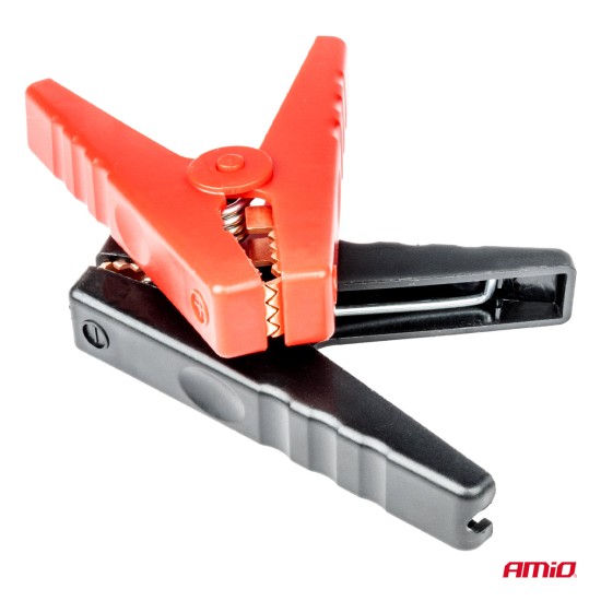 Amio - ΑΚΡΟΔΕΚΤΕΣ (ΚΡΟΚΟΔΕΙΛΑΚΙΑ) ΜΠΑΤΑΡΙΑΣ 400A (ΜΗΚΟΣ:95mm) - 2 ΤΕΜ. (03525/AM)