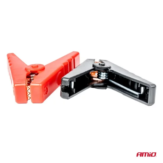 Amio - ΑΚΡΟΔΕΚΤΕΣ (ΚΡΟΚΟΔΕΙΛΑΚΙΑ) ΜΠΑΤΑΡΙΑΣ 400A (ΜΗΚΟΣ:95mm) - 2 ΤΕΜ. (03525/AM)