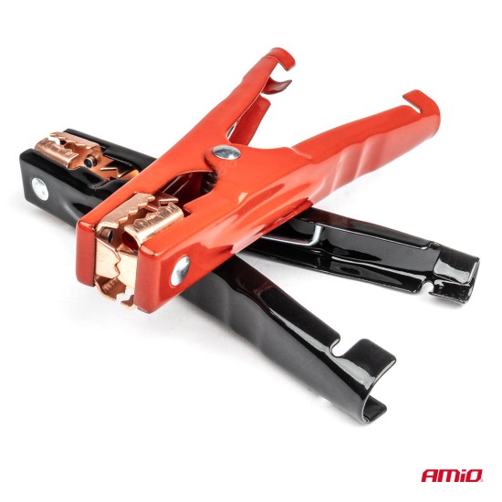 Amio - ΑΚΡΟΔΕΚΤΕΣ (ΚΡΟΚΟΔΕΙΛΑΚΙΑ) ΜΠΑΤΑΡΙΑΣ 600A (ΜΗΚΟΣ:165mm) - 2 ΤΕΜ. (03526/AM)