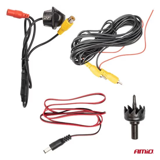 Amio - ΚΑΜΕΡΑ ΟΠΙΣΘΟΠΟΡΕΙΑΣ 12V LED ME NYΧΤΕΡΙΝΗ ΛΗΨΗ HD-305 - 1 TEM. (03527/AM)