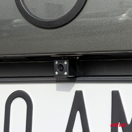 Amio - ΚΑΜΕΡΑ ΟΠΙΣΘΟΠΟΡΕΙΑΣ 12V LED ME NYΧΤΕΡΙΝΗ ΛΗΨΗ ΚΑΙ ΤΕΤΡΑΓΩΝΗ ΡΥΘΜΙΣΗ ΚΛΙΣΗΣ HD-315 IR - 1 TEM. (03528/AM)