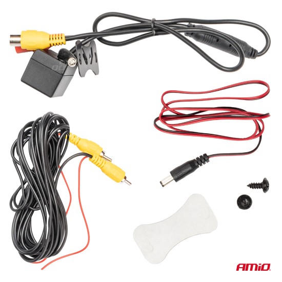 Amio - ΚΑΜΕΡΑ ΟΠΙΣΘΟΠΟΡΕΙΑΣ 12V LED ME NYΧΤΕΡΙΝΗ ΛΗΨΗ ΚΑΙ ΤΕΤΡΑΓΩΝΗ ΡΥΘΜΙΣΗ ΚΛΙΣΗΣ HD-315 IR - 1 TEM. (03528/AM)