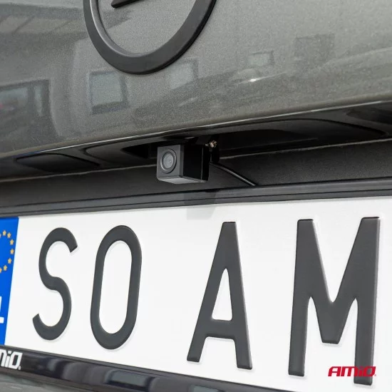 Amio - ΚΑΜΕΡΑ ΟΠΙΣΘΟΠΟΡΕΙΑΣ 12V 720pHD ΜΕ ΡΥΘΜΙΣΗ ΚΛΙΣΗΣ ΤΕΤΡΑΓΩΝ HD-340 - 1 TEM. (03537/AM)