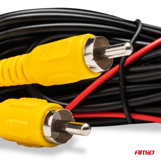 Amio - ΚΑΜΕΡΑ ΟΠΙΣΘΟΠΟΡΕΙΑΣ 12V 720pHD ΜΕ ΡΥΘΜΙΣΗ ΚΛΙΣΗΣ ΤΕΤΡΑΓΩΝ HD-340 - 1 TEM. (03537/AM)