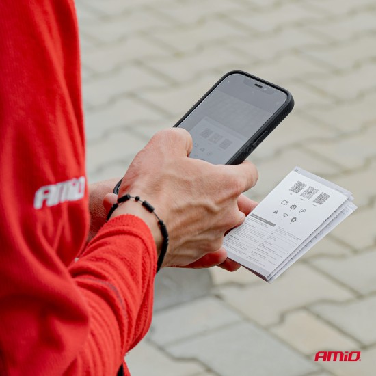 Amio - ΚΑΜΕΡΑ ΟΠΙΣΘΟΠΟΡΕΙΑΣ 12V ΑΣΥΡΜΑΤΗ (WIFI) ΜΕ ΔΥΝΑΤΟΤΗΤΑ ΣΥΝΔΕΣΗΣ ΣΕ SMARTPHONE (IOS/ANDROID) HD-410 - 1 TEM. (03539/AM)