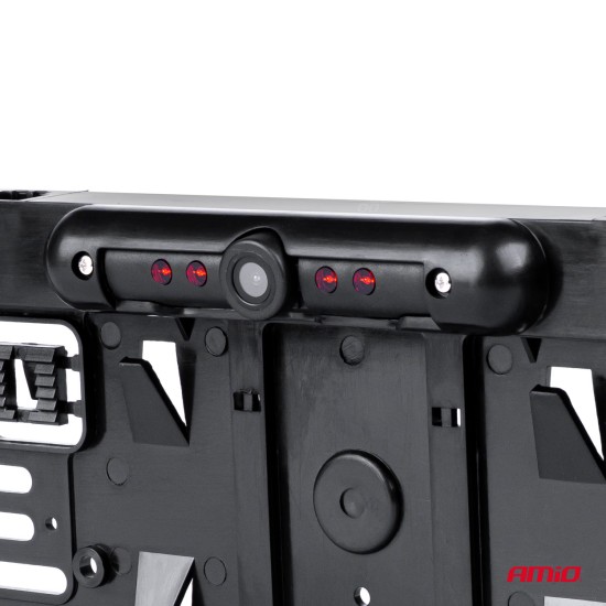 Amio - ΠΛΑΙΣΙΟ ΠΙΝΑΚΙΔΑΣ ΜΕ ΚΑΜΕΡΑ ΟΠΙΣΘΟΠΟΡΕΙΑΣ ΜΕ ΝΥΧΤΕΡΙΝΗ ΛΗΨΗ IR LED (ΥΠΕΡΥΘΡΕΣ) 52,2x12,5x1,3cm - 1 TEM. (03542/AM)