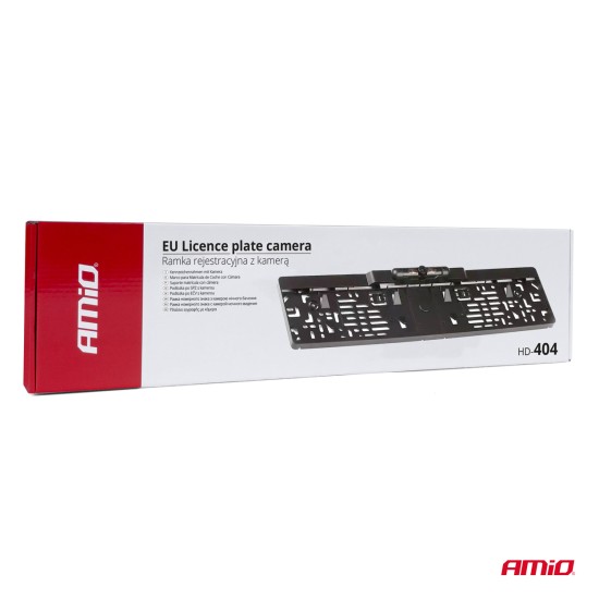 Amio - ΠΛΑΙΣΙΟ ΠΙΝΑΚΙΔΑΣ ΜΕ ΚΑΜΕΡΑ ΟΠΙΣΘΟΠΟΡΕΙΑΣ ΜΕ ΝΥΧΤΕΡΙΝΗ ΛΗΨΗ IR LED (ΥΠΕΡΥΘΡΕΣ) 52,2x12,5x1,3cm - 1 TEM. (03542/AM)