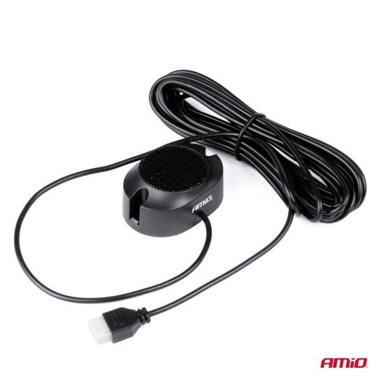 Amio - ΣΥΣΤΗΜΑ ΠΑΡΚΑΡΙΣΜΑΤΟΣ 9-15V ΣΕ ΠΛΑΙΣΙΟ ΠΙΝΑΚΙΔΑΣ ΜΕ ΚΑΜΕΡΑ ΟΠΙΣΘΟΠΟΡΕΙΑΣ ΜΕ 2 ΑΙΣΘΗΤΗΡΕΣ - 1 TEM. (03544/AM)