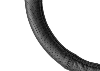 Amio - ΚΑΛΥΜΜΑ ΤΙΜΟΝΙΟΥ ΑΠΟ ΤΕΧΝΟΔΕΡΜΑ (ΧL) 41-43cm SWC-50-ΧL ΣΕ ΜΑΥΡΟ ΧΡΩΜΑ ΤΡΥΠΗΤΟ ΜΕ ΜΑΥΡΕΣ ΡΑΦΕΣ - 1 ΤΕΜ. (03558/AM)