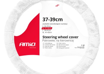 Amio - ΚΑΛΥΜΜΑ ΤΙΜΟΝΙΟΥ ΓΟΥΝΙΝΟ/ΧΝΟΥΔΩΤΟ (M) 37-39cm SWC-53-M ΣΕ ΛΕΥΚΟ ΧΡΩΜΑ - 1 Τεμ. (03566/AM)