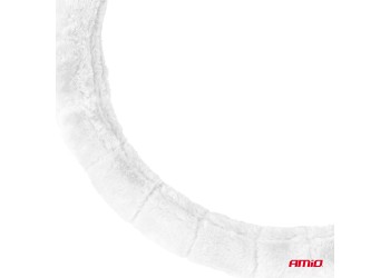 Amio - ΚΑΛΥΜΜΑ ΤΙΜΟΝΙΟΥ ΓΟΥΝΙΝΟ/ΧΝΟΥΔΩΤΟ (M) 37-39cm SWC-53-M ΣΕ ΛΕΥΚΟ ΧΡΩΜΑ - 1 Τεμ. (03566/AM)