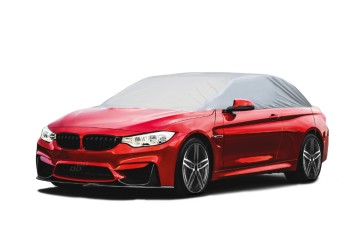 Amio - ΚΟΥΚΟΥΛΑ ΜΙΣΗ / ΗΜΙ-ΚΑΛΥΜΜΑ ΑΥΤΟΚΙΝΗΤΟΥ COMBI/SW ΣΕ ΓΚΡΙ ΧΡΩΜΑ ΜΕ ΤΣΑΝΤΑ ΜΕΤΑΦΟΡΑΣ - 1 ΤΕΜ. (03572/AM)