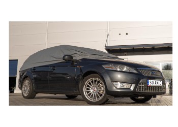 Amio - ΚΟΥΚΟΥΛΑ ΜΙΣΗ / ΗΜΙ-ΚΑΛΥΜΜΑ ΑΥΤΟΚΙΝΗΤΟΥ COMBI/SW ΣΕ ΓΚΡΙ ΧΡΩΜΑ ΜΕ ΤΣΑΝΤΑ ΜΕΤΑΦΟΡΑΣ - 1 ΤΕΜ. (03572/AM)