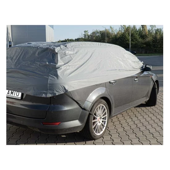 Amio - ΚΟΥΚΟΥΛΑ ΜΙΣΗ / ΗΜΙ-ΚΑΛΥΜΜΑ ΑΥΤΟΚΙΝΗΤΟΥ COMBI/SW ΣΕ ΓΚΡΙ ΧΡΩΜΑ ΜΕ ΤΣΑΝΤΑ ΜΕΤΑΦΟΡΑΣ - 1 ΤΕΜ. (03572/AM)