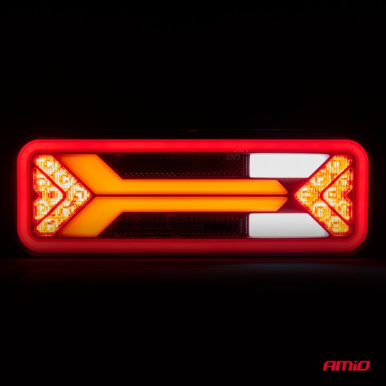 Amio - ΦΑΝΑΡΙ ΤΡΕΙΛΕΡ / ΦΟΡΤΗΓΟΥ ΠΙΣΩ 10-30V DYNAMIC LED 5 ΧΡΗΣΕΩΝ ΑΡΙΣΤΕΡΟ 305x140x35 mm RCL-09-L - 1 ΤΕΜ. (03575/AM)