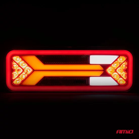 Amio - ΦΑΝΑΡΙ ΤΡΕΙΛΕΡ / ΦΟΡΤΗΓΟΥ ΠΙΣΩ 10-30V DYNAMIC LED 5 ΧΡΗΣΕΩΝ ΑΡΙΣΤΕΡΟ 305x140x35 mm RCL-09-L - 1 ΤΕΜ. (03575/AM)