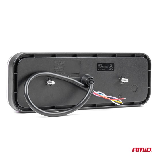 Amio - ΦΑΝΑΡΙ ΤΡΕΙΛΕΡ / ΦΟΡΤΗΓΟΥ ΠΙΣΩ 10-30V DYNAMIC LED 5 ΧΡΗΣΕΩΝ ΑΡΙΣΤΕΡΟ 305x140x35 mm RCL-09-L - 1 ΤΕΜ. (03575/AM)