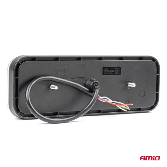 Amio - ΦΑΝΑΡΙ ΤΡΕΙΛΕΡ / ΦΟΡΤΗΓΟΥ ΠΙΣΩ 10-30V DYNAMIC LED 5 ΧΡΗΣΕΩΝ ΔΕΞΙ 305x140x35 mm RCL-09-R - 1 ΤΕΜ. (03576/AM)