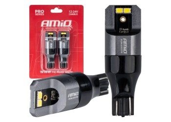 Amio - ΛΑΜΠΑΚΙΑ T15 W16W 12/24V 6.000K 4xSMD LED CAN-BUS ΛΕΥΚΟ 2016 PRO SERIES - 2 Τεμ. (03578/AM)