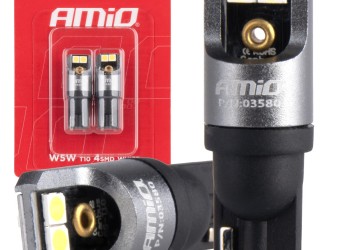 Amio - ΛΑΜΠΑΚΙΑ T10 W5W 12/24V 6.000K 4xSMD LED FULL CAN-BUS ΛΕΥΚΟ 3030 PRO SERIES - 2 Τεμ. (03580/AM)