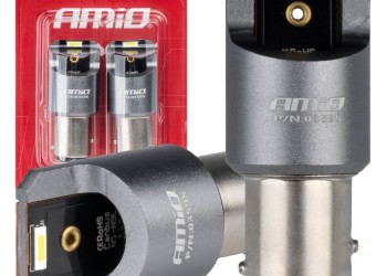 Amio - ΛΑΜΠΑΚΙΑ P21/5W BAY15d 12/24V 6.000K 2xSMD LED FULL CAN-BUS ΛΕΥΚΟ PRO SERIES - 2 Τεμ. (03595/AM)