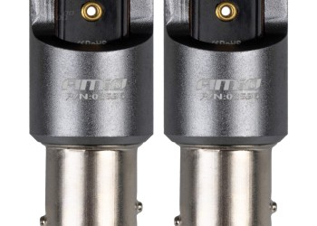 Amio - ΛΑΜΠΑΚΙΑ P21/5W BAY15d 12/24V 6.000K 2xSMD LED FULL CAN-BUS ΚΟΚΚΙΝΟ PRO SERIES - 2 Τεμ. (03596/AM)