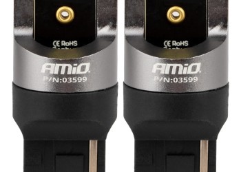 Amio - ΛΑΜΠΑΚΙΑ W21W 12/24V 6.000K 2SMD LED FULL CAN-BUS ΛΕΥΚΑ PRO SERIES - 2 Τεμ. (03599/AM)