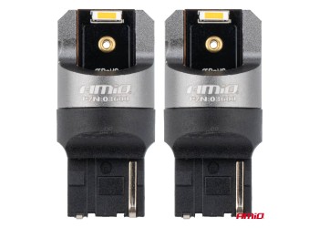 Amio - ΛΑΜΠΑΚΙΑ WY21W 7440 12/24V 6.000K 2xSMD LED FULL CAN-BUS ΠΟΡΤΟΚΑΛΙ PRO SERIES - 2 Τεμ. (03600/AM)
