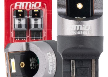 Amio - ΛΑΜΠΑΚΙΑ W21/5W 7443 12/24V 6.000K 2xSMD LED FULL CAN-BUS ΛΕΥΚΟ PRO SERIES - 2 Τεμ. (03601/AM)