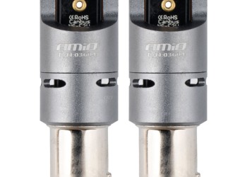 Amio - ΛΑΜΠΑΚΙΑ PY21W BAU15s 12/24V 6.000K 2xSMD LED FULL CAN-BUS(ΜΕ ΑΝΕΜΙΣΤΗΡΑΚΙ) ΠΟΡΤΟΚΑΛΙ PRO SERIES - 2 Τεμ. (03604/AM)