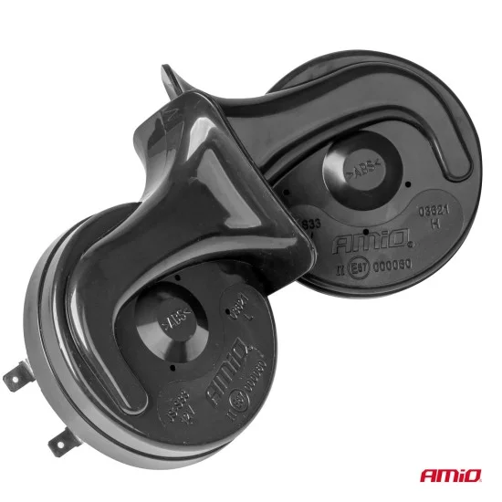 Amio - ΚΟΡΝΑ 12V 110db 2 ΤΟΝΩΝ 410Hz και 510Hz - 2 ΤΕΜ. (03621/AM)