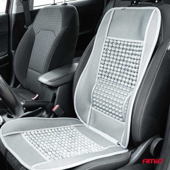 Amio - ΠΛΑΤΟΚΑΘΙΣΜΑ ΜΕ ΞΥΛΙΝΕΣ ΜΠΙΛΙΕΣ & ΥΠΟΣΤΗΡΙΞΗ ΣΤΗΝ ΜΕΣΗ ΣΕ ΓΚΡΙ ΧΡΩΜΑ - 1 ΤΕΜ. (03643/AM)